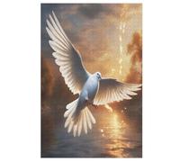 White Dove Puzzle Adulto Bambini 1000 Pezzi - Giochi Bambini Per 12 Anni - Giochi In Educativi Puzzles in Legno Regalo Bambina E Bambino - 78×53cm