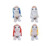 (White)Electric Simulation Pet Toy Will Bark, Move, Walk, Its Plush Toy, Gift Wag Funny Robot Tail