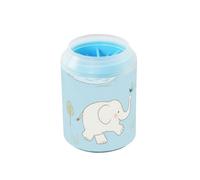 White Elephant Blue Tree - Detergente per piedi per animali domestici, riutilizzabile, con spazzola in silicone morbido, per cani di taglia media e grande