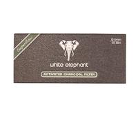 White Elephant Carbone attivo per filtro per pipa, 6 mm, 45 pezzi