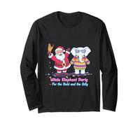 White Elephant Party Bold Silly Christmas Maglia a Manica
