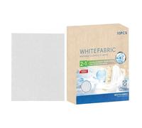 White Fabric Dye - 10 Sheets Whitener, Washing Machine Dye For Clothes, Color Restorer For Blackened Sheets, Easy-Use Natural Fabric-Dye | For Cotton Wool Linen Laundry Clothing Shirt Jean