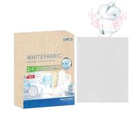 White Fabric Dye, Laundry Whitener Sheets, Abbigliamento Color Restorer, Deep Clean Fabric Dye, Brightening Whitener for Cotton Wool Linen Shirt Jeans Clothing Refresh Washing Machine Home Laundry