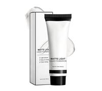 White Face Paint - 37ml Liquid Foundation Makeup | White Face Paint For Halloween And Cosplay, Long-lasting Smudge-proof Makeup For Kids Or Adults, Portable Matte Finish For Stage