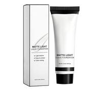 White Face Paint, Liquid Foundation Makeup, Smudge Proof Matte Face Base, 37 ml Costume Cosplay Halloween Stage Party Sturdy Safe Blush On for Children Christmas Kids Activities