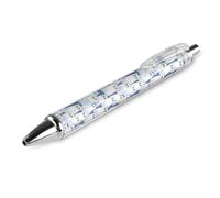 White Fat Cats - Penna a sfera con stampa retrattile, fusto rotondo, punta fine, 0,5 mm, 1/2/4 pezzi