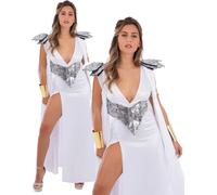 White Fever Mummia Sposa Donna Gotico Costume Halloween Gladiatore UK