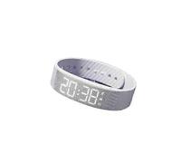 (White)Fitsleeps Alarm Clock Watch, a Silent Vibration Alarm for Wake Up