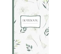 White Flower Composition Notebook: Elegant Floral Journal for Teen Girls | School Supplies| Office Supplies