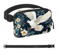 White Flower Grove White Pigeon-1767 - Marsupio unisex, alla moda, per jogging, escursionismo, donna, uomo, multicolore, 4 x 23 x 15 cm, Multicolore, 1.5x9.0x5.9in/4x23x15cm