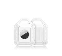 (white) For Apple AirTag Protective Case TPU Cover Air Tag Tracker Loop Holder Key NEW