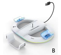(White) For PS5pro game console upright bracket handle charger headset