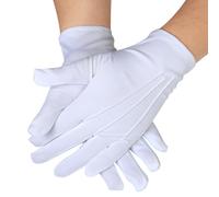 White Formal Gloves, Anti Slip Unisex Uniform Formal Gloves