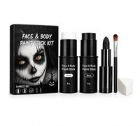 White Foundation Mixing Pigment - Correttore di colore bianco, a prova di sudore, a lunga durata, copertura completa, leggero, con vernice per il viso e il corpo, per carnevale, trucco teatrale
