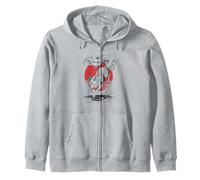 White Fox Japanese Kitsune Sunset Giappone Ragazzi Ragazze Bambini Felpa con Cappuccio