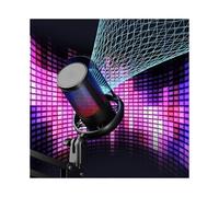 (White) Gaming Microphone With Boom Arm, Tripod Stand, RGB USB PC Mic for Podcasts Videos, Streaming, Condenser Mic with Quick Mute