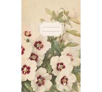 White Garden Blooms Lined Notebook: Vintage Botanical Journal | Half Letter 5.5 x 8.5 | 120 Lined Pages | Classic Floral Illustration Cover