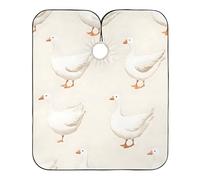 White Geese Unisex Mantella Taglio Capelli Traspirante Mantella Parrucchiere Tutta Lunghezza Mantellina Parrucchiere Per Uso Domestico Parrucchieri Acconciatura 168X140Cm