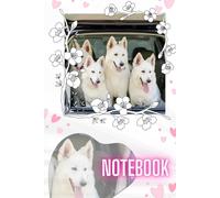 White German Shepherd Notebook: White Dog Journal, 120 Lined Pages, 6"x9"