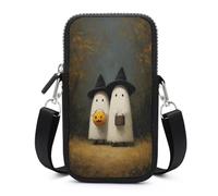White Ghosts Woods Dark Academia - Borsa a tracolla per cellulare, con tracolla regolabile