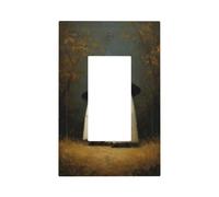 White Ghosts Woods Dark Academia Estetica Interruttore della Luce Placca da Parete Copertura Frontale Singolo Rocker 1 Gang Decoratore Presa Coperture per Casa Cucina Camera Bagno Decor