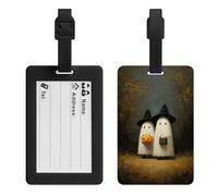White Ghosts Woods Dark Academia Etichetta Estetica Bagaglio Borsa Da Viaggio Bagaglio Nome Tag