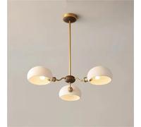 White Glass Pendant Light Old Brass E27 Bulb Parlor Bedroom Pendant Lamp