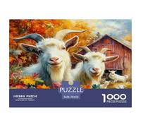 White Goat 1000 Pezzi Puzzle Classici Per Adulti E Bambini A Partire Da 12 Anni Giochi Rilassamento E Intelligence Sfida Impossibile - Decorazione Della Casa 70x50cm/1000pcs