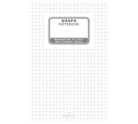 White Graph Notebook - 6x9 in - 100 pages: Clean White & Grey Minimalist Design with Grey Grid Lines | 1/4 Inch Grid Paper for Math, Drawing & Notes. (15,24x22,86 cm)