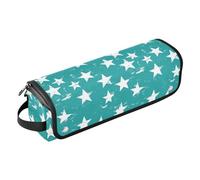White Green Star - Ferro arricciacapelli 2 in 1 con custodia da viaggio e tappetino resistente al calore, organizer portatile per strumenti caldi, ferro arricciacapelli, volumizzatore per capelli