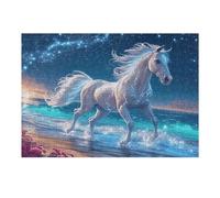 White Horse Puzzle 300 Pezzi Gioco Creativo Per Ragazzi Fantastic Beasts Intelligenza Educativa Rompicapo Idea Regalo Per Figlio A Natale E Compleanno 300 PCS