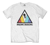 White Imagine Dragons Triangle Logo autorizzato Uomo maglietta