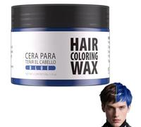 White Instant Hair Cream Mud, colore naturale per capelli, pomata per capelli, unisex, cera per capelli, colore bianco argento, per feste, cosplay (blu)