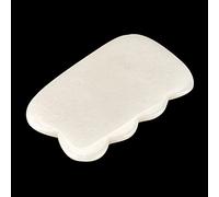White Jade Crystal Energy Stone tradizionale Guasha Board for il massaggio della schiena del collo della spalla del corpo 1Pcs (Color : Wave shape)
