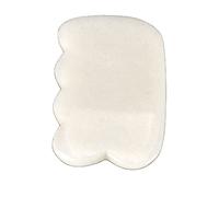 White Jade Guasha Pettine Strumento Crystal Energy Stone Agopuntura Raschiatura Massaggio Guarigione for Corpo Schiena Collo 1 Pz