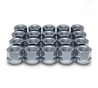 White Knight Accessori per ruote 1306-1S Zinco M12 x 1.25 Open End Bulge Acorn Dado 20 pezzi