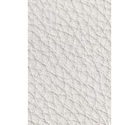 White Leather-Textured Notebook: 100 Pages Lined Journal for Writing, Notes & Journaling