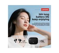 (White) Lenovo LE208 TWS Bluetooth 5.3 Wireless Earphones Stereo ENC Noise Cancelling Headphone 38ms Low Latency Gaming Headset With Mic