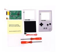 White Lens GBP OSD Version RIPS LCD Backlight LCD Mod Q5 Screen & Pre-cut shell