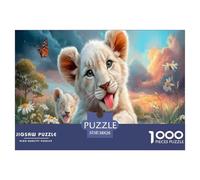 White Leone Jigsaw Puzzle Impossibili 1000Pcs Tramonto sul lungos mare Decorazione Per La Casa. Giochi Rilassamento E Intelligence Per Adulti E Ragazzi Da 14 Anni 38x26cm/1000pcs