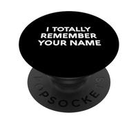 White Lie I Totally Remember Your Name Party Divertente Sarcastico PopSockets PopGrip Adesivo