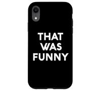 White Lie That Was Funny Comedy Party Sarcastico Stand Up Custodia per iPhone XR