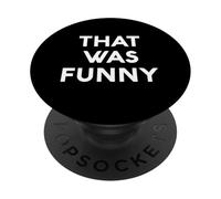 White Lie That Was Funny Comedy Party Sarcastico Stand Up PopSockets PopGrip Adesivo