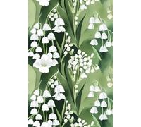 White Lily of the Valley Watercolor Journal: Elegant Nature-Inspired Notebook for Women, 6 x 9, 120 College Ruled Pages - Ideal for Writing, Journaling, Daily Planning & Creative Ideas
