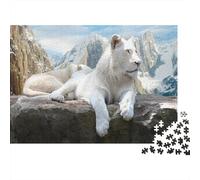 White Lion Puzzles Per Adulti E Adolescenti Puzzle Per Il Divertimento E Il Tempo Libero Jeu D'apprentissage, Défi, Jouet Per Adulti E Adolescenti A Partire Dai 14 Anni Snow Mountain Puzzles Per Adult