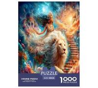 White Lion Queen 1000 Pezzi Puzzle Classici Per Adulti E Bambini A Partire Da 12 Anni Giochi Educativi Giocattoli Sfida Impossibile - Regalo Per Amore E Amico 38x26cm/1000pcs