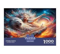 White Lion Queen 1000 Pezzi Puzzle Classici Per Adulti E Bambini A Partire Da 12 Anni Giochi Rilassamento E Intelligence Perfetto Per Appassionati Di Esperti - Regalo Per Amore E Amico 70x50cm/1000pc