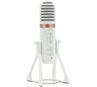 White Live Streaming Microphone with Mixer/USB Interface