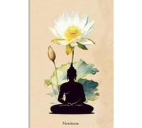 White Lotus Buddha Journal: A 6×9 Lined Notebook for Mindfulness, Zen Writing, and Spiritual Reflection: Featuring a meditating Buddha beneath a pure ... meditation reflections, and daily journaling
