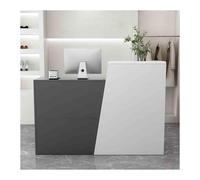 White MDF Reception Desk - Large Beauty Salon Counter Table for Cash Register - Ideale per saloni e lobby (Gray Left 100 cm) - Design moderno e durevole
